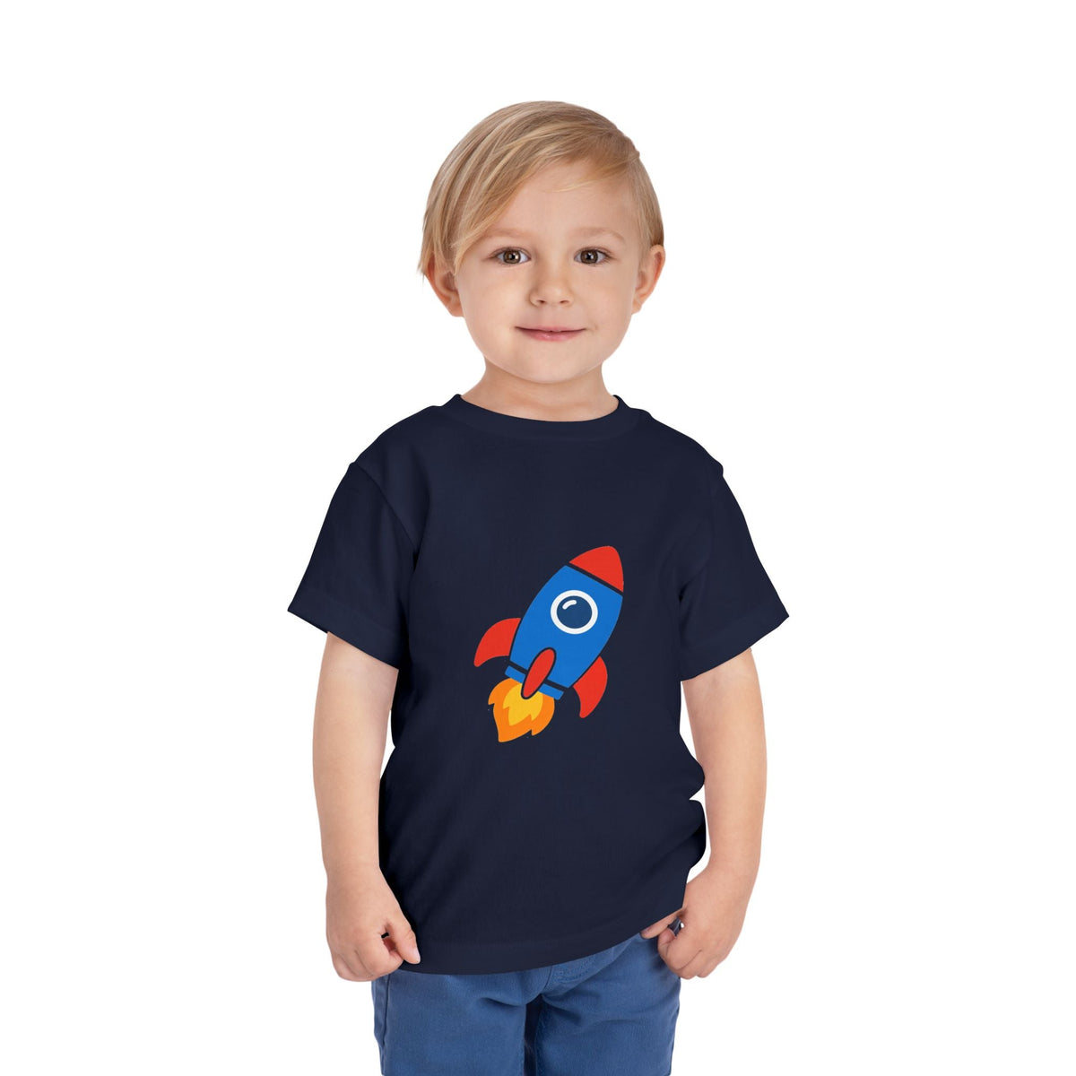 Toddler Rocket Tee — Cute Kids Space Shirt - Front Patch Kids Co.