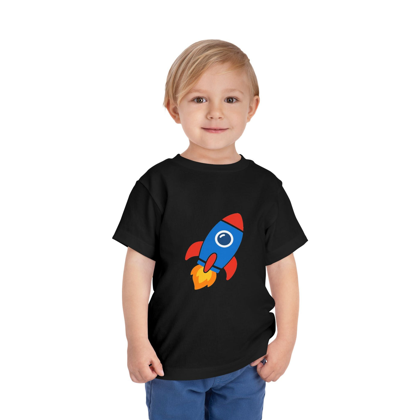 Toddler Rocket Tee — Cute Kids Space Shirt - Front Patch Kids Co.