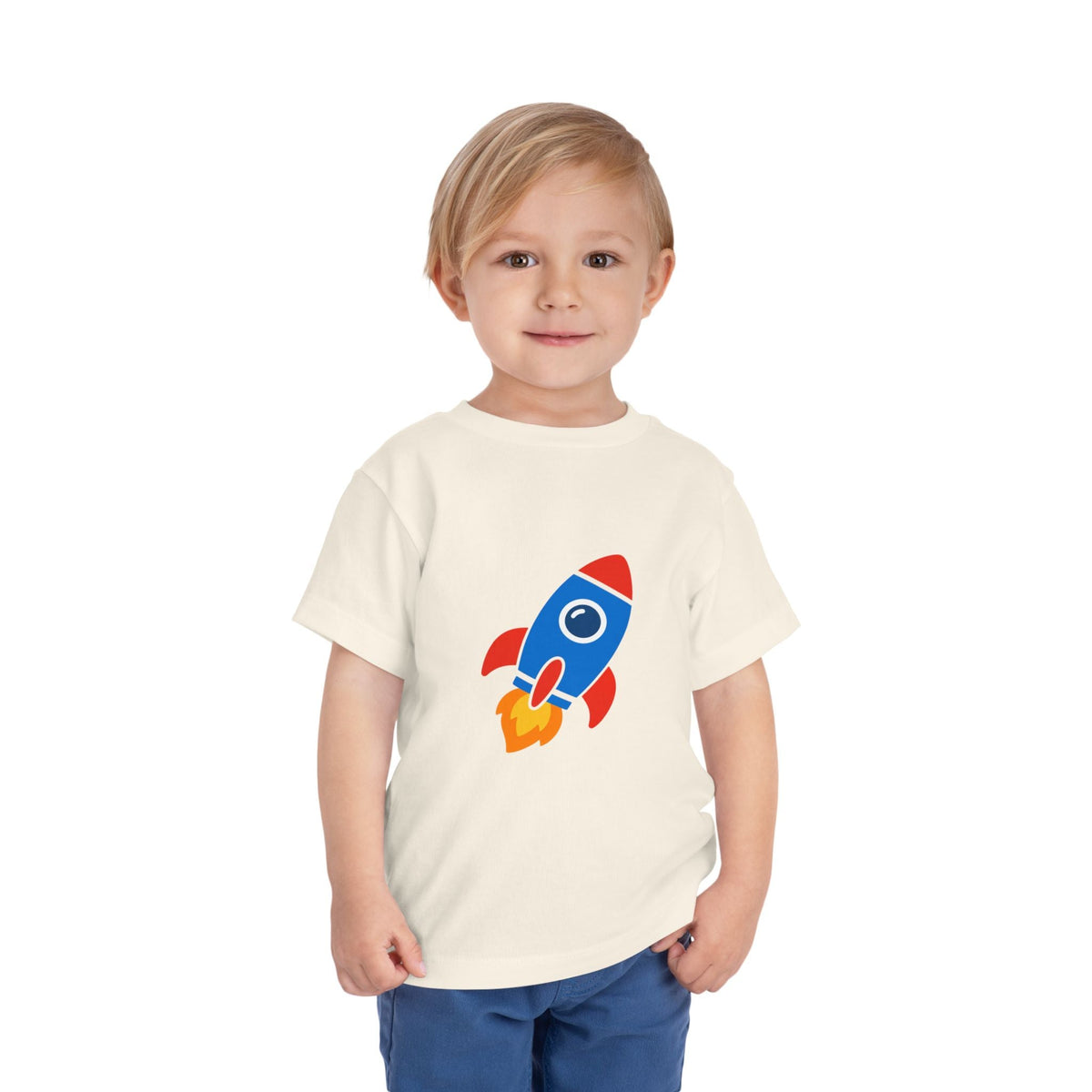 Toddler Rocket Tee — Cute Kids Space Shirt - Front Patch Kids Co.