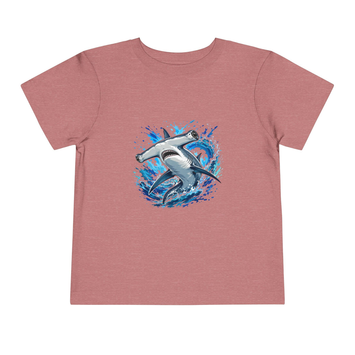 Toddler Shark T-Shirt – Playful Hammerhead Splash Tee for Kids - Front Patch Kids Co.