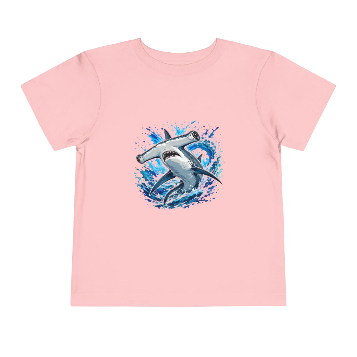 Toddler Shark T-Shirt – Playful Hammerhead Splash Tee for Kids - Front Patch Kids Co.