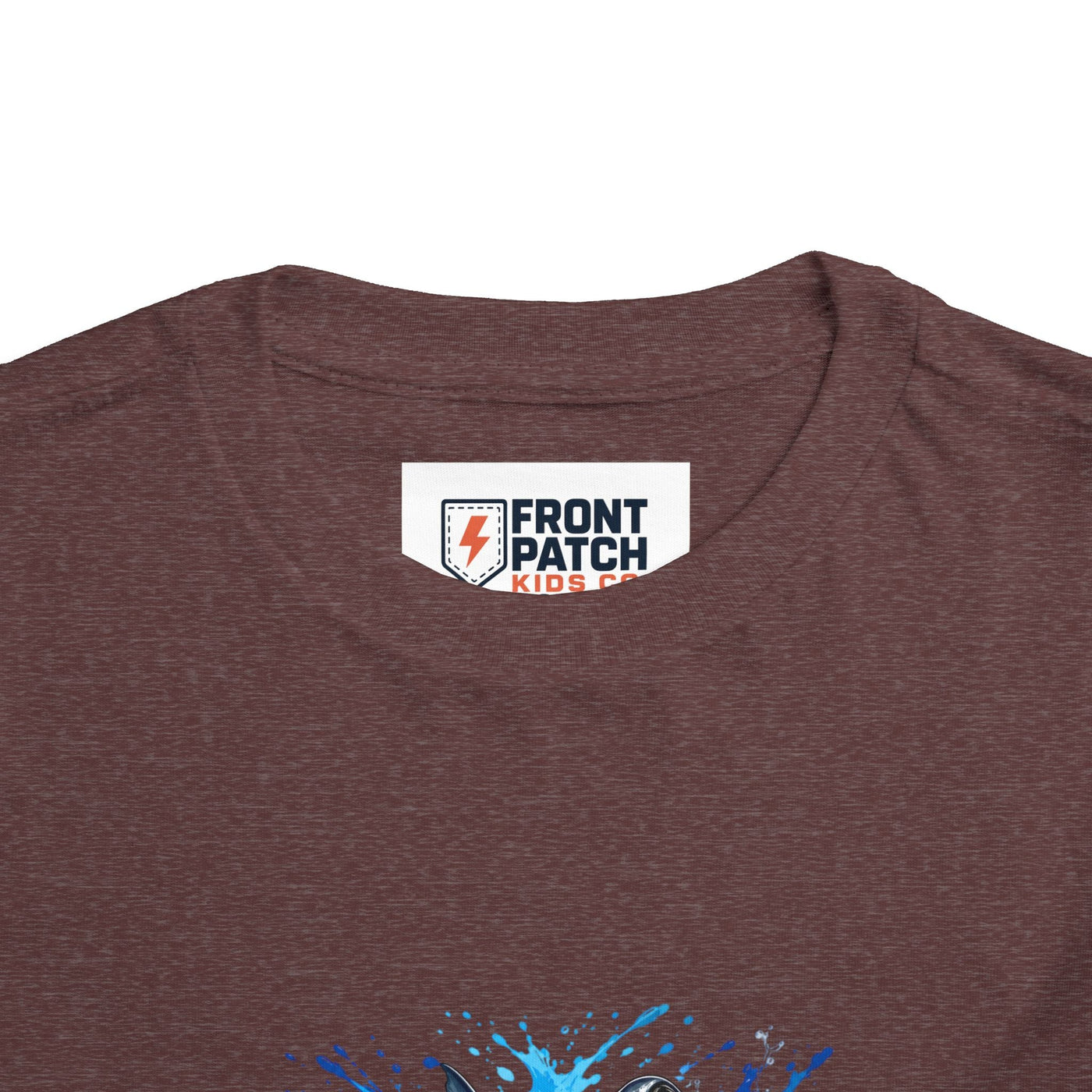 Toddler Shark T-Shirt – Playful Hammerhead Splash Tee for Kids - Front Patch Kids Co.