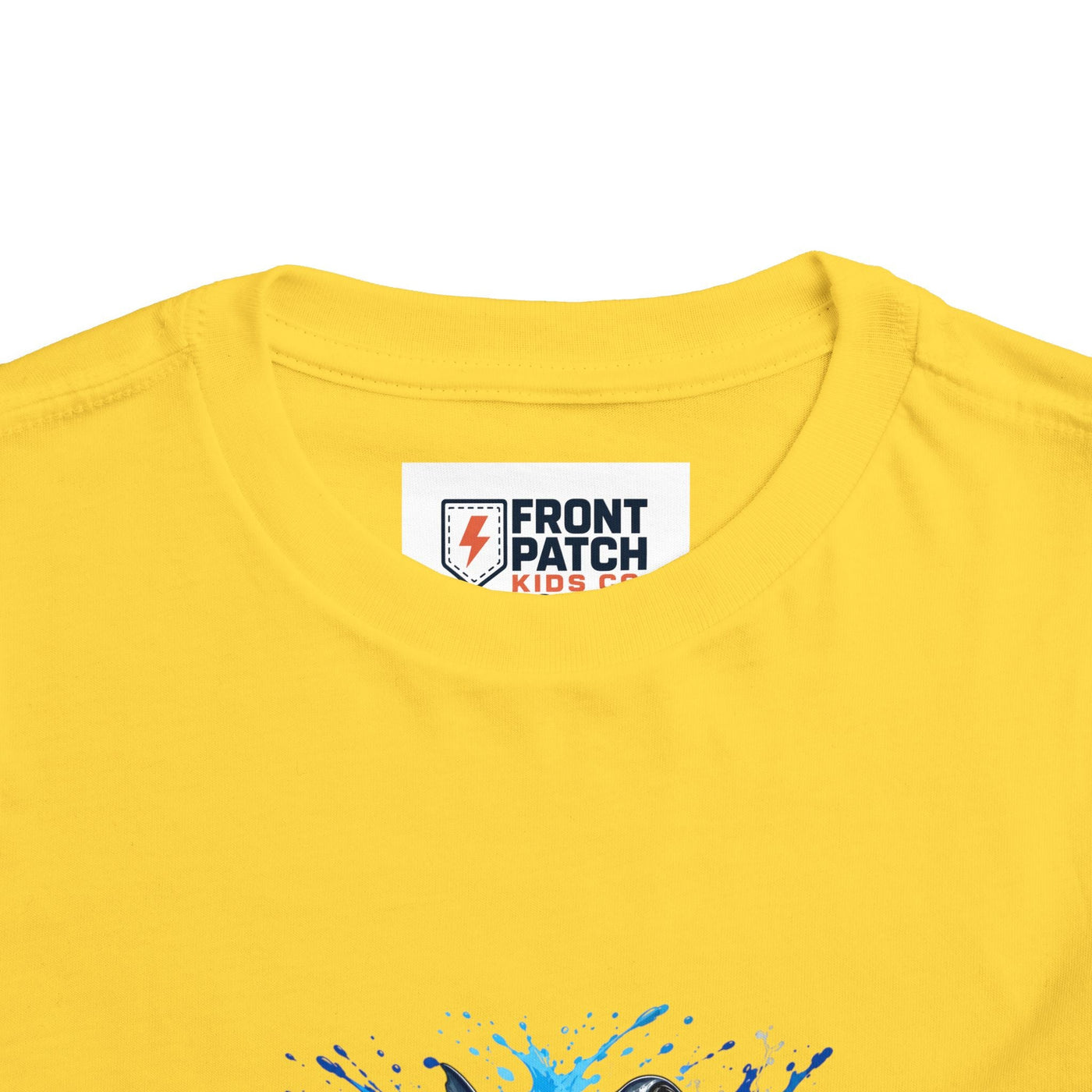 Toddler Shark T-Shirt – Playful Hammerhead Splash Tee for Kids - Front Patch Kids Co.