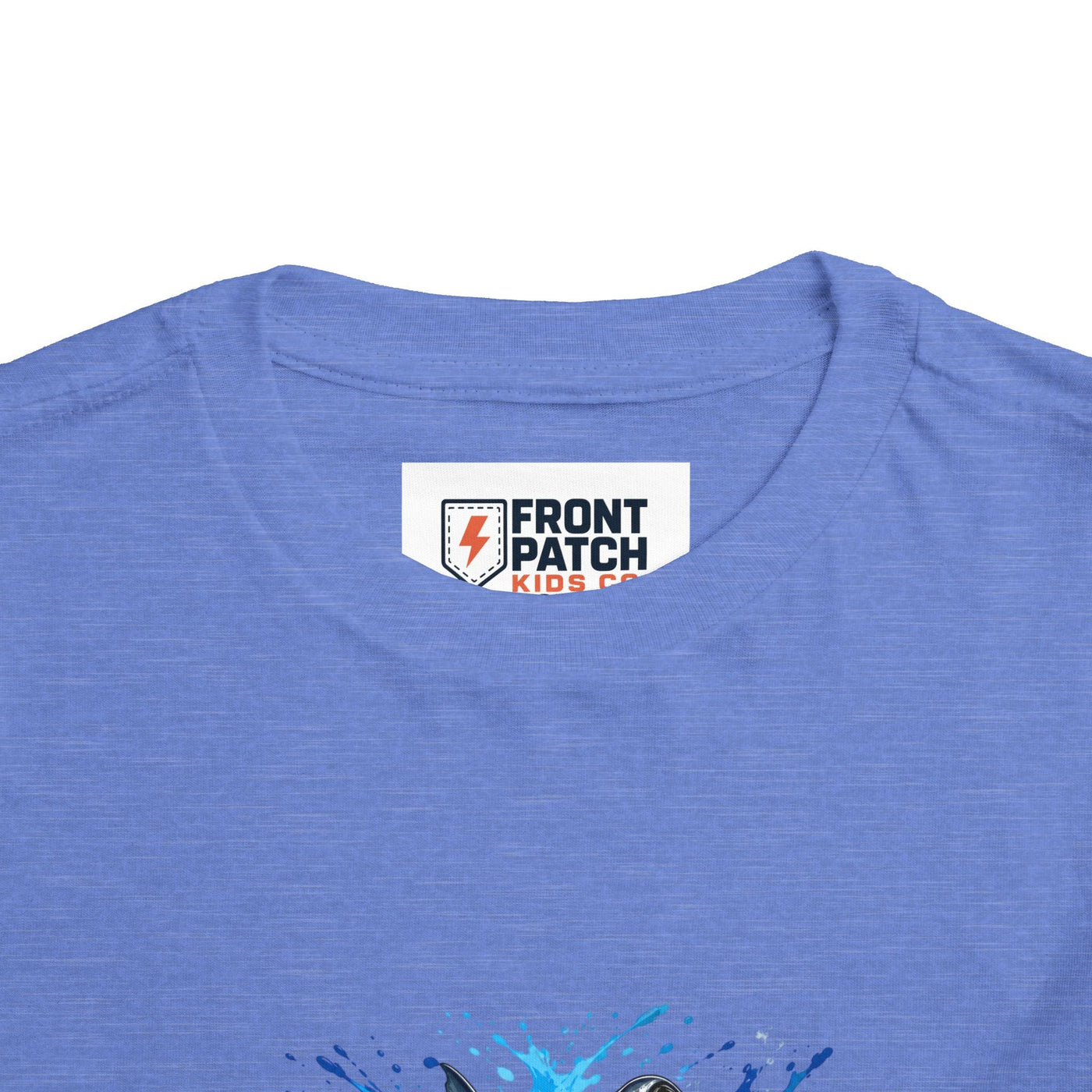 Toddler Shark T-Shirt – Playful Hammerhead Splash Tee for Kids - Front Patch Kids Co.