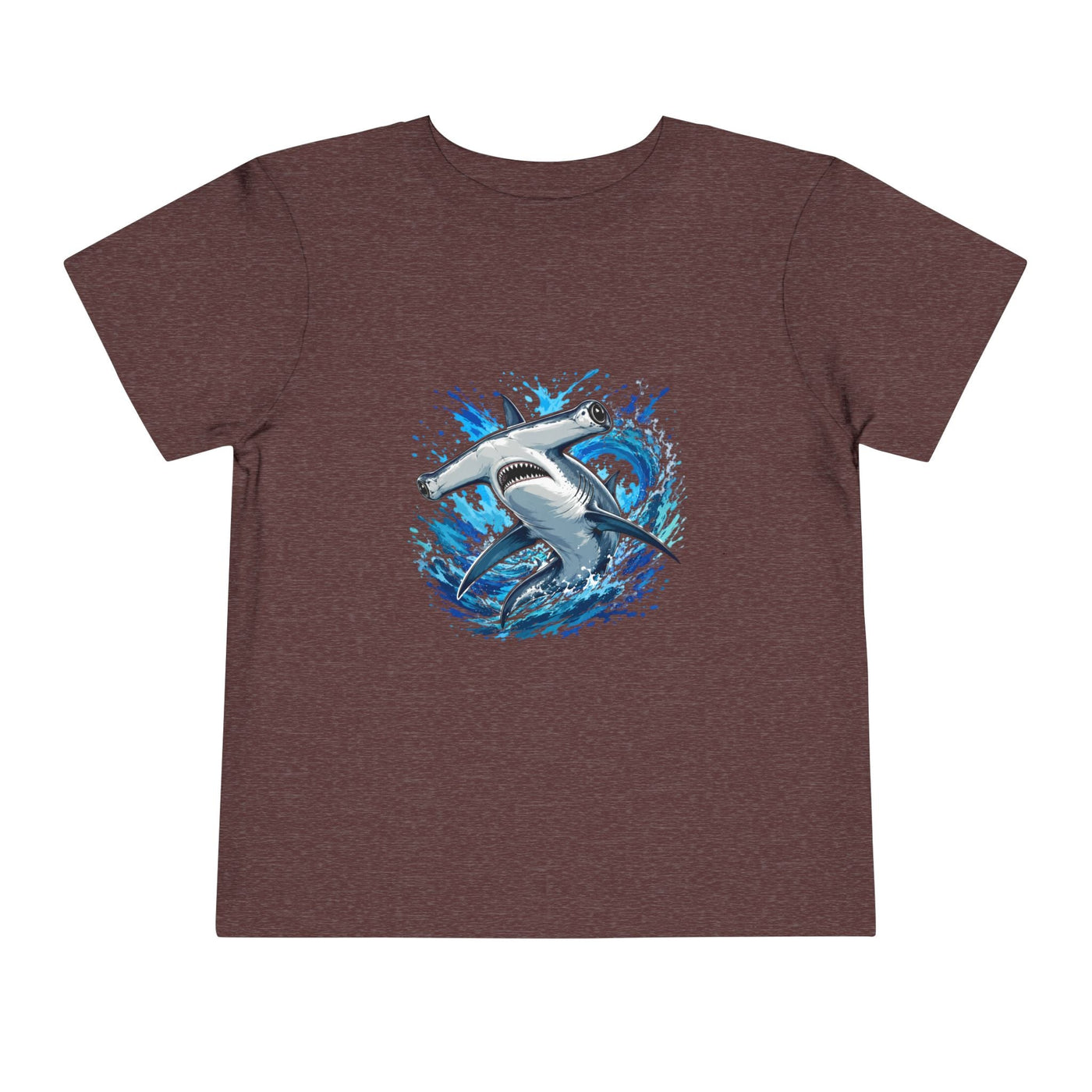 Toddler Shark T-Shirt – Playful Hammerhead Splash Tee for Kids - Front Patch Kids Co.