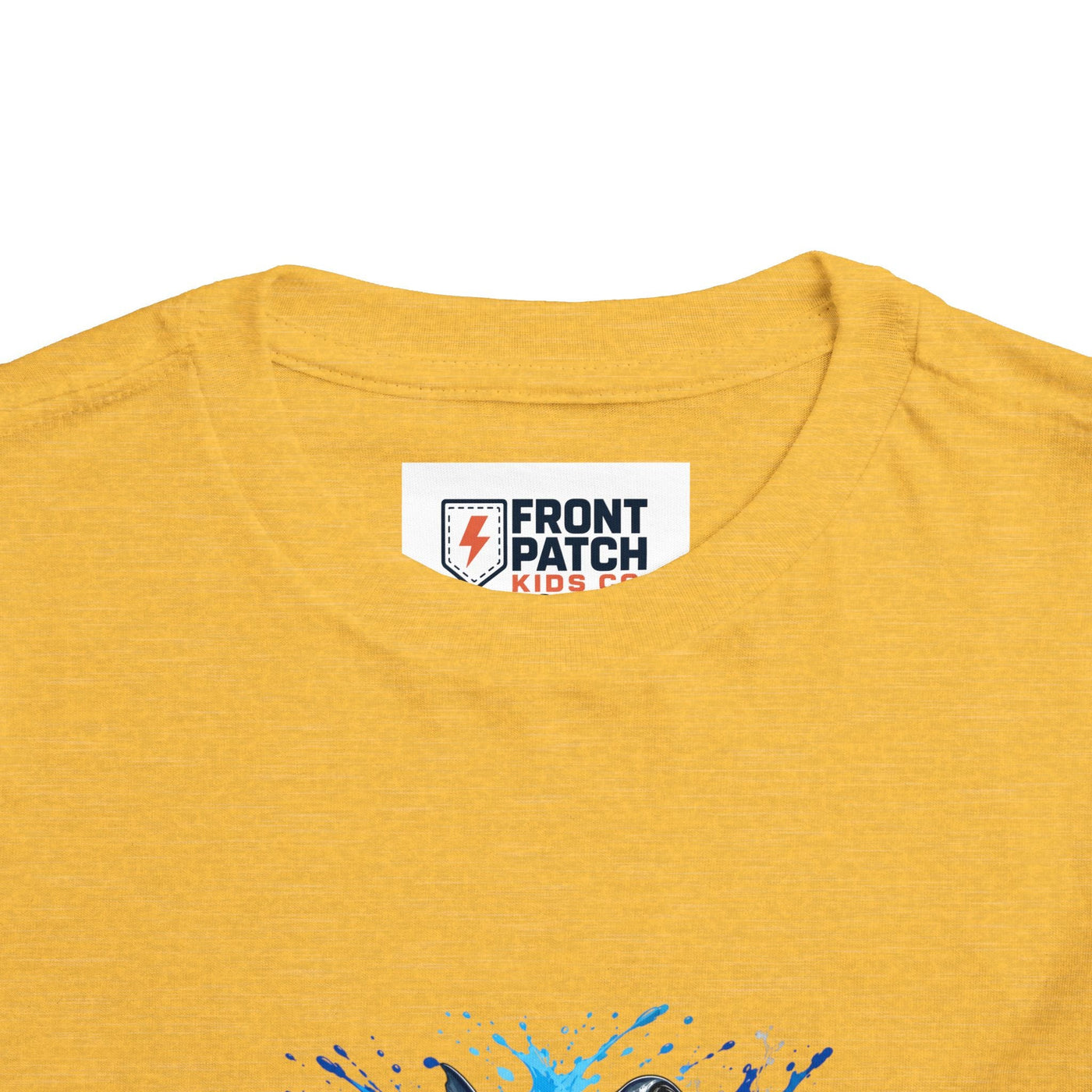 Toddler Shark T-Shirt – Playful Hammerhead Splash Tee for Kids - Front Patch Kids Co.