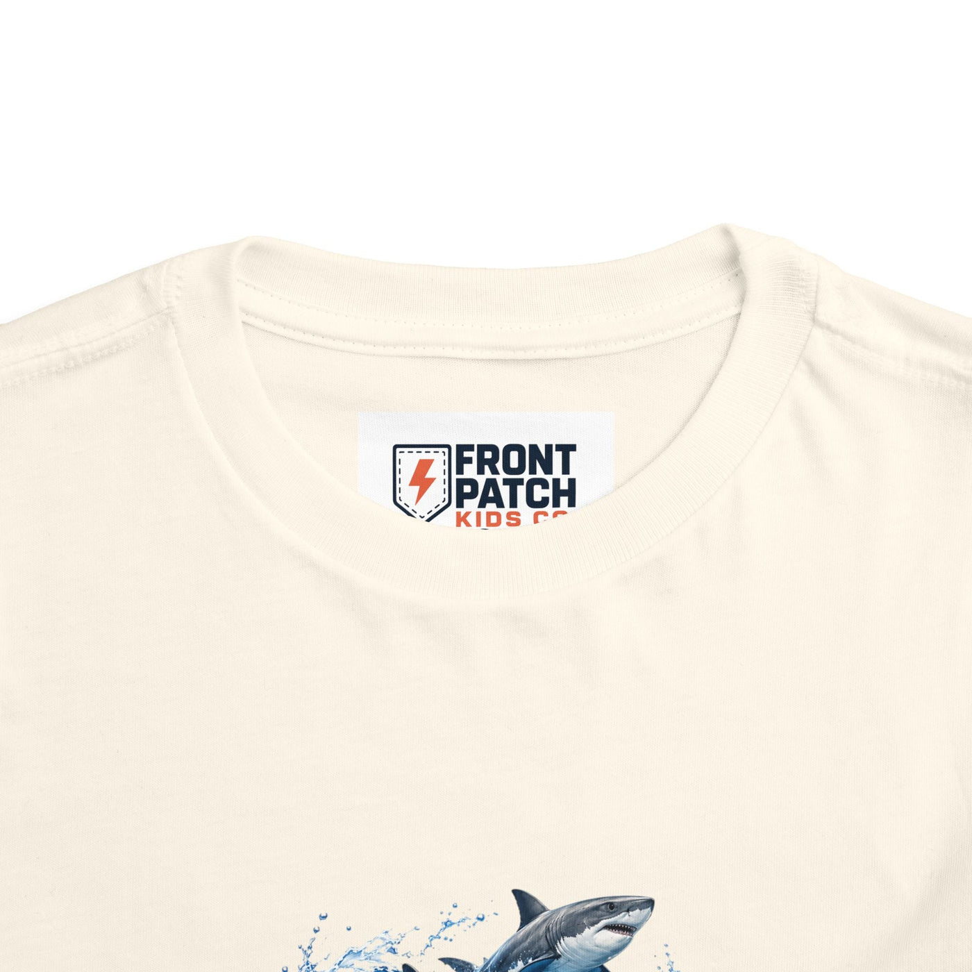 Toddler Shark Tee — Playful Ocean Sharks Graphic Shirt - Front Patch Kids Co.