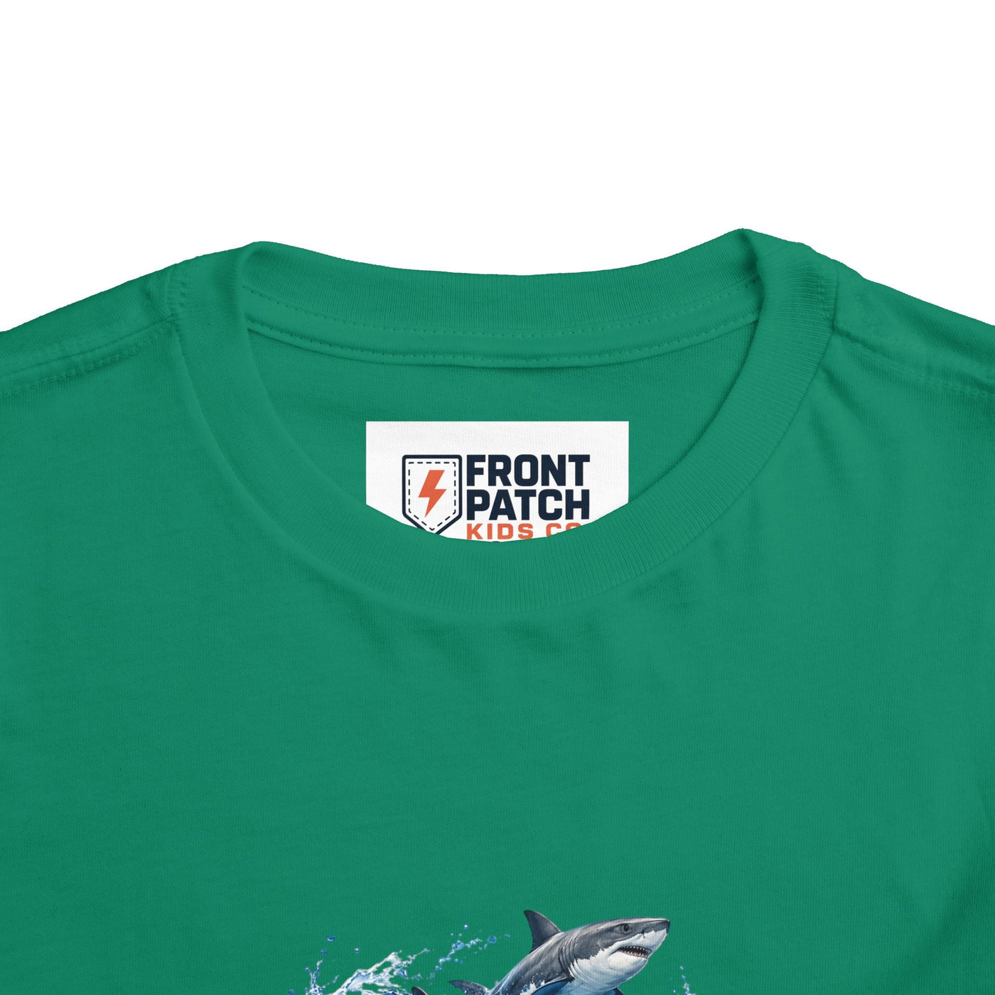 Toddler Shark Tee — Playful Ocean Sharks Graphic Shirt - Front Patch Kids Co.