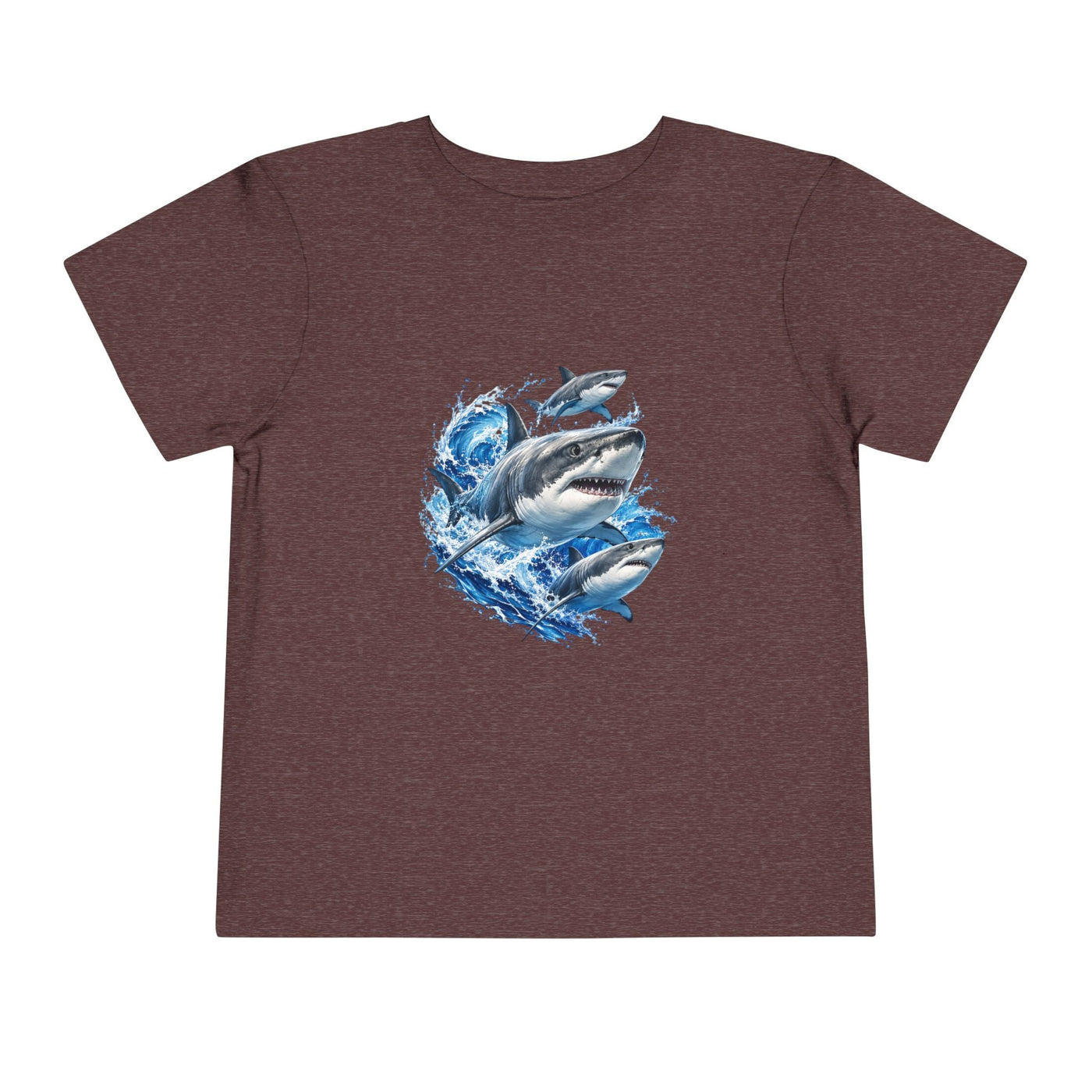 Toddler Shark Tee — Playful Ocean Sharks Graphic Shirt - Front Patch Kids Co.