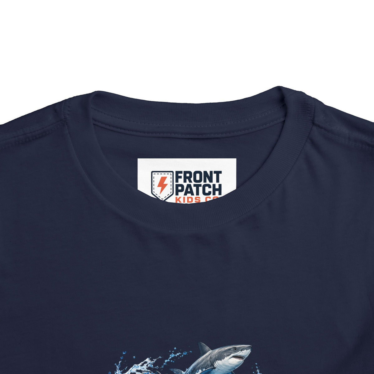 Toddler Shark Tee — Playful Ocean Sharks Graphic Shirt - Front Patch Kids Co.