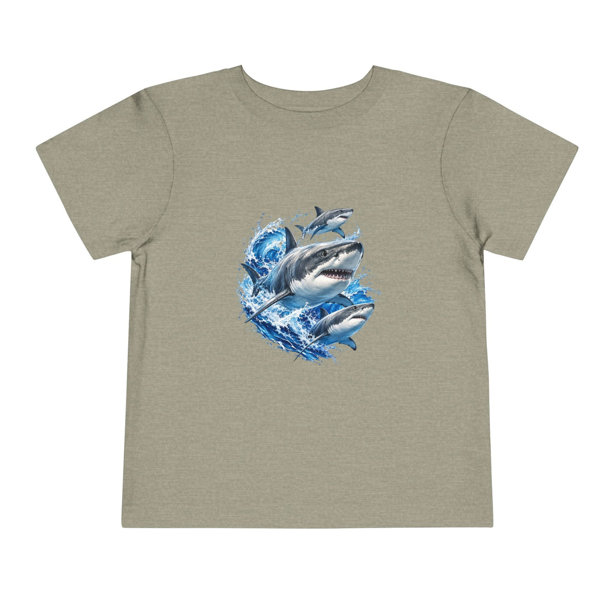 Toddler Shark Tee — Playful Ocean Sharks Graphic Shirt - Front Patch Kids Co.