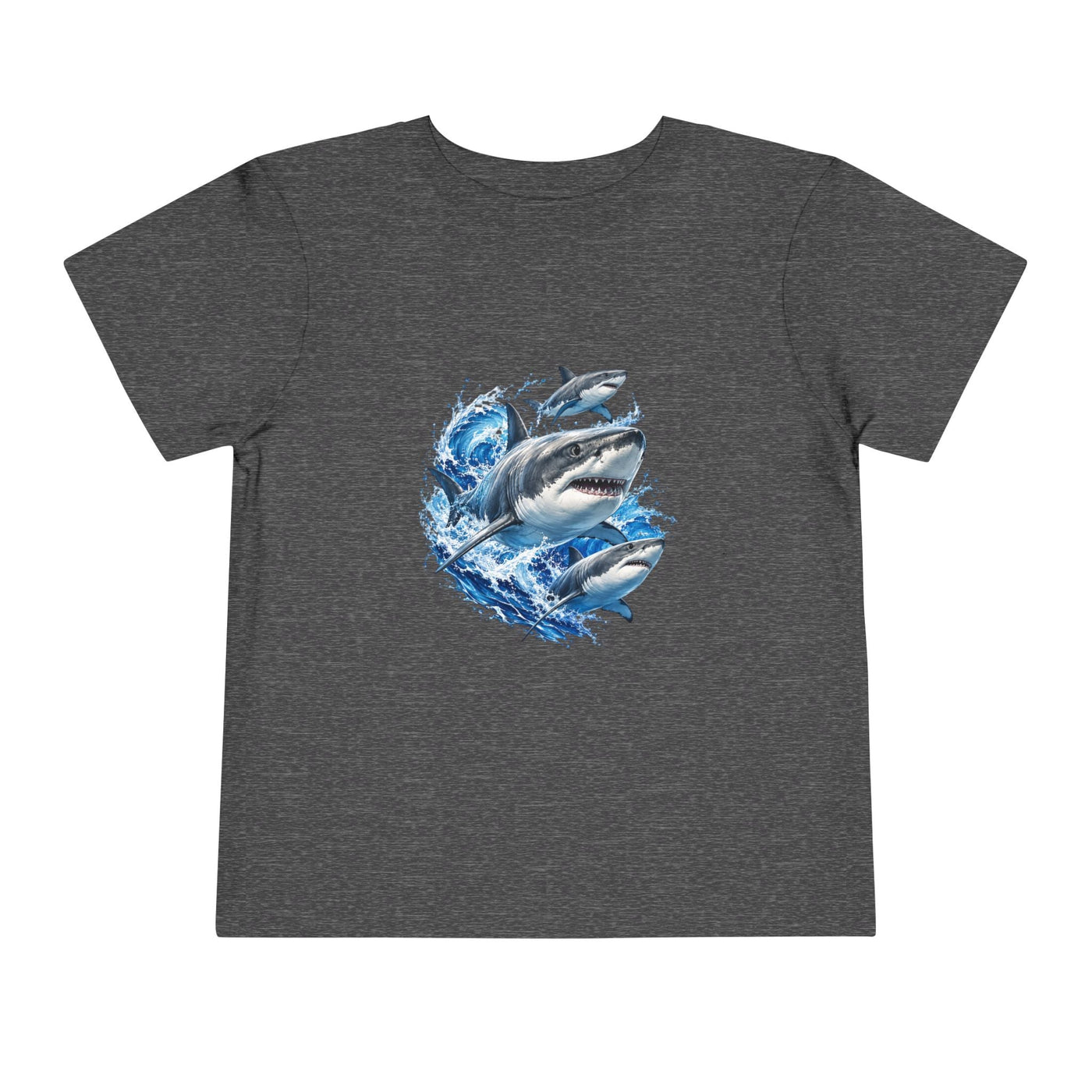 Toddler Shark Tee — Playful Ocean Sharks Graphic Shirt - Front Patch Kids Co.