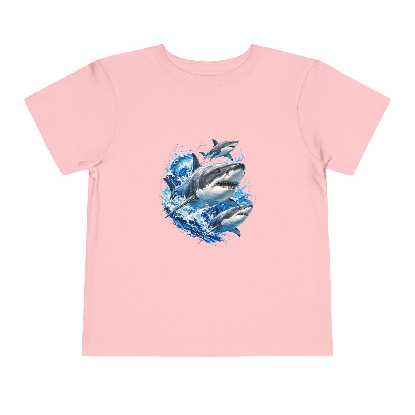 Toddler Shark Tee — Playful Ocean Sharks Graphic Shirt - Front Patch Kids Co.