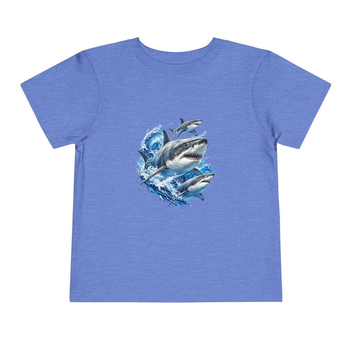 Toddler Shark Tee — Playful Ocean Sharks Graphic Shirt - Front Patch Kids Co.