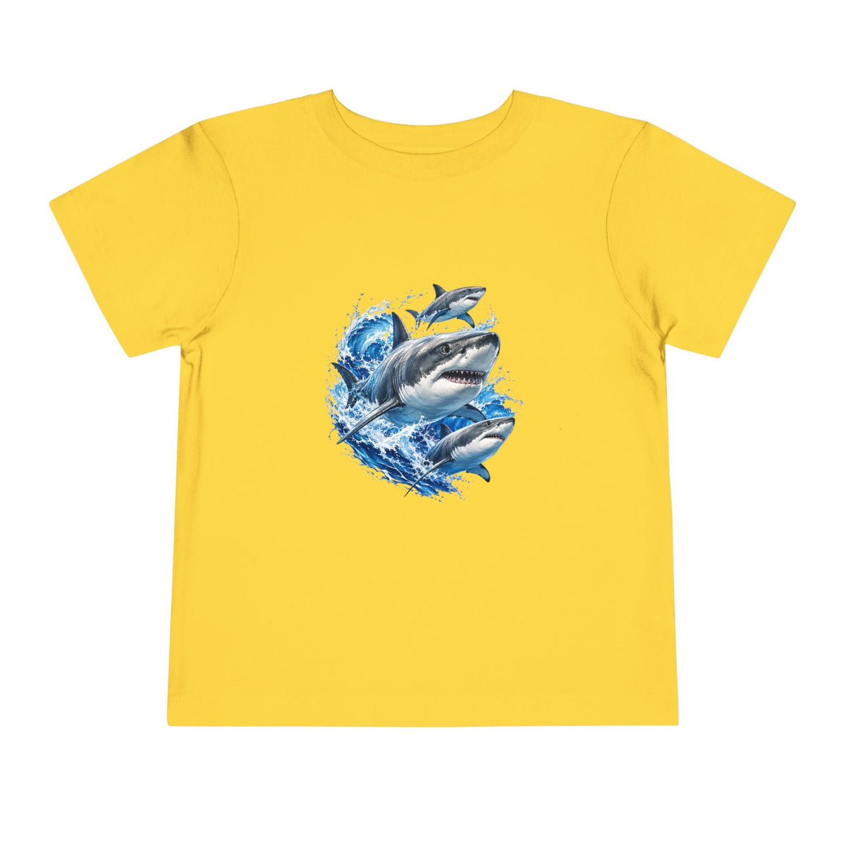 Toddler Shark Tee — Playful Ocean Sharks Graphic Shirt - Front Patch Kids Co.