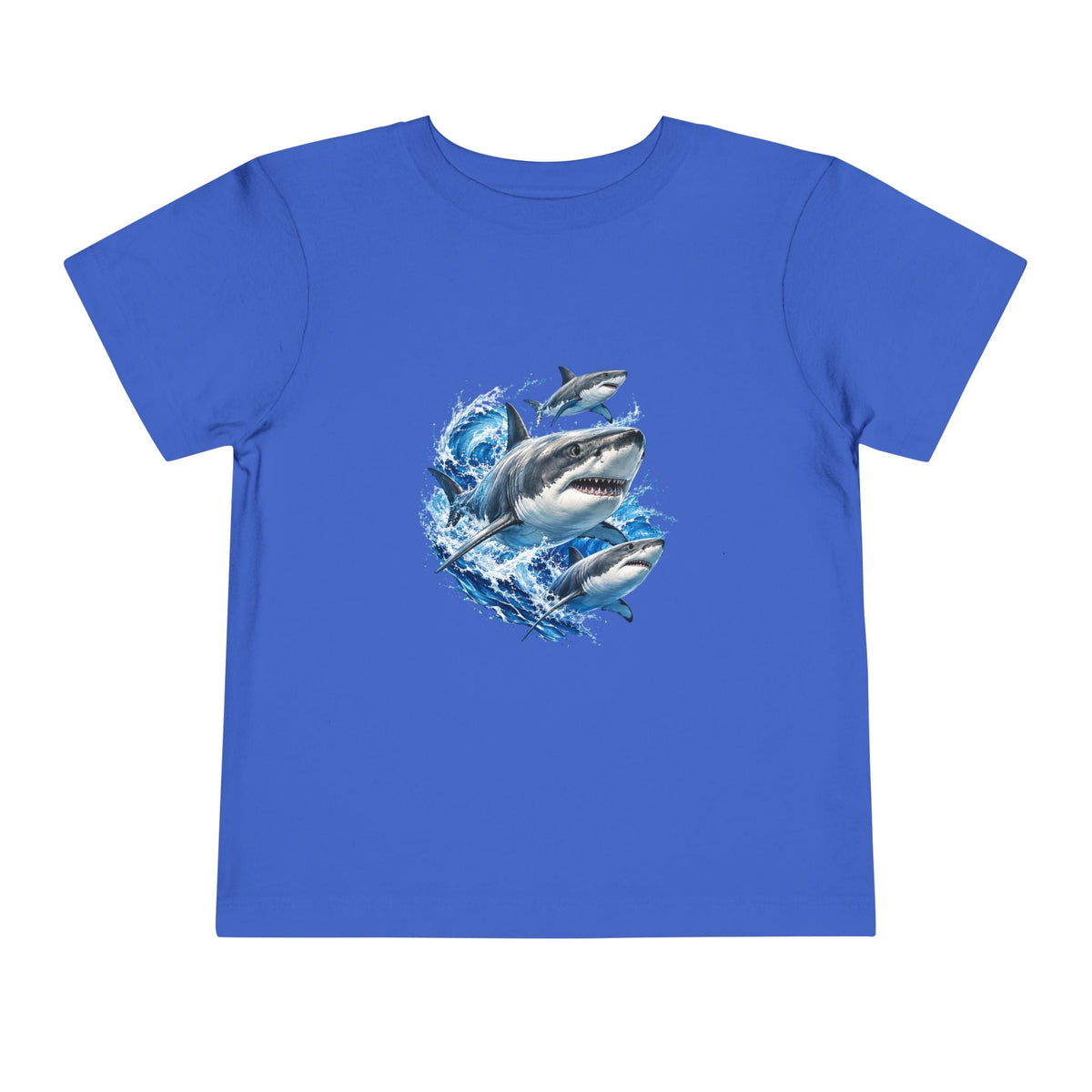 Toddler Shark Tee — Playful Ocean Sharks Graphic Shirt - Front Patch Kids Co.