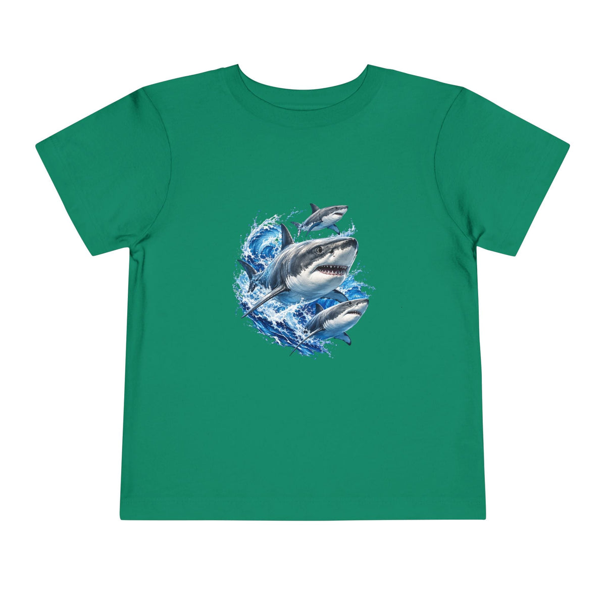 Toddler Shark Tee — Playful Ocean Sharks Graphic Shirt - Front Patch Kids Co.