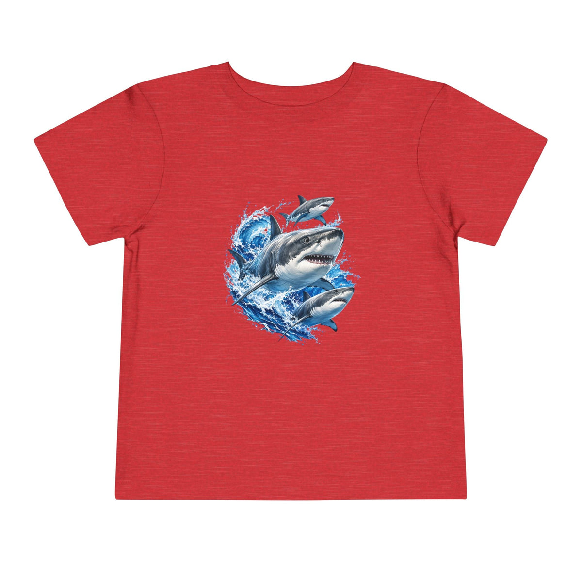 Toddler Shark Tee — Playful Ocean Sharks Graphic Shirt - Front Patch Kids Co.
