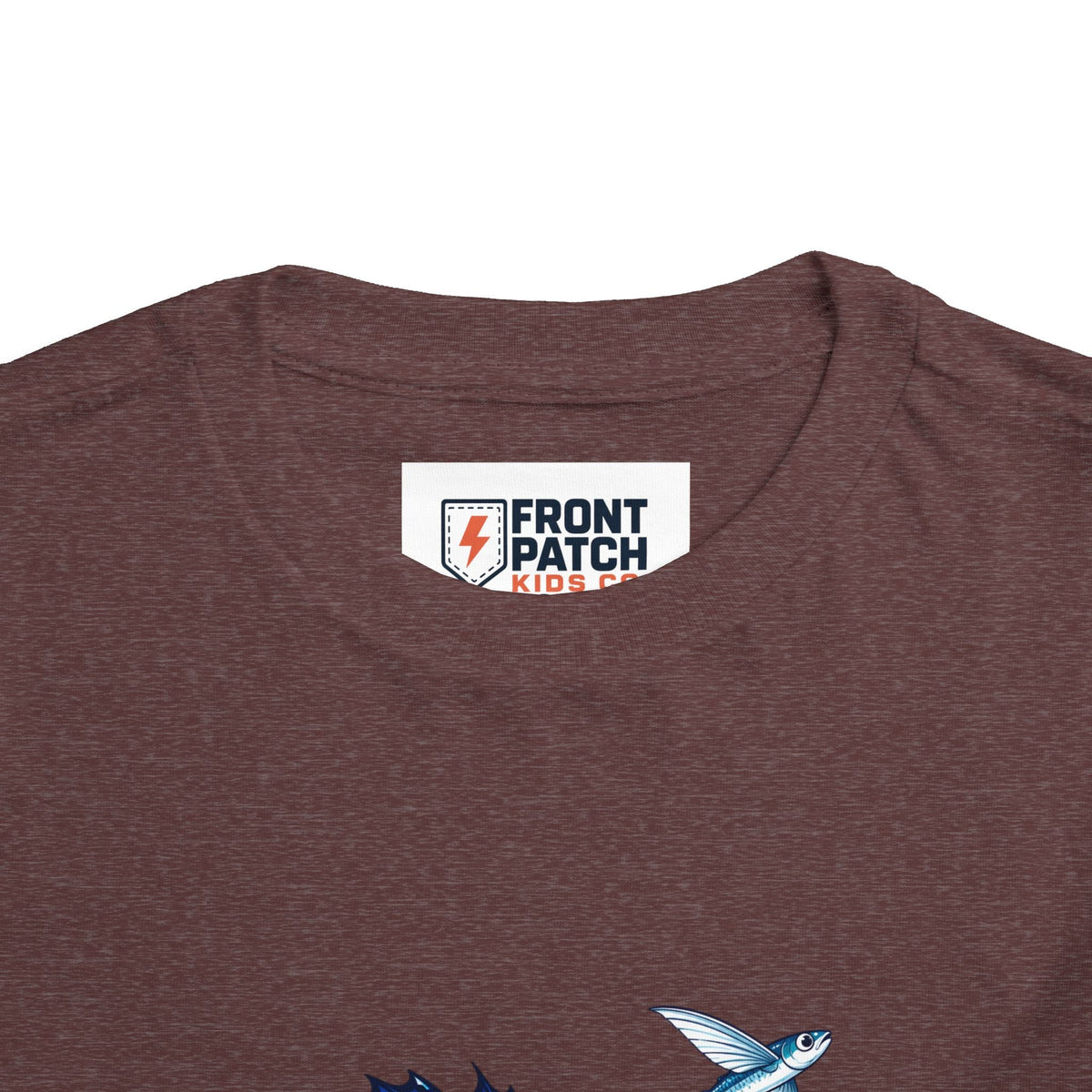 Toddler Tee — Blue Sailfish & Flying Fish Ocean Graphic - Front Patch Kids Co.