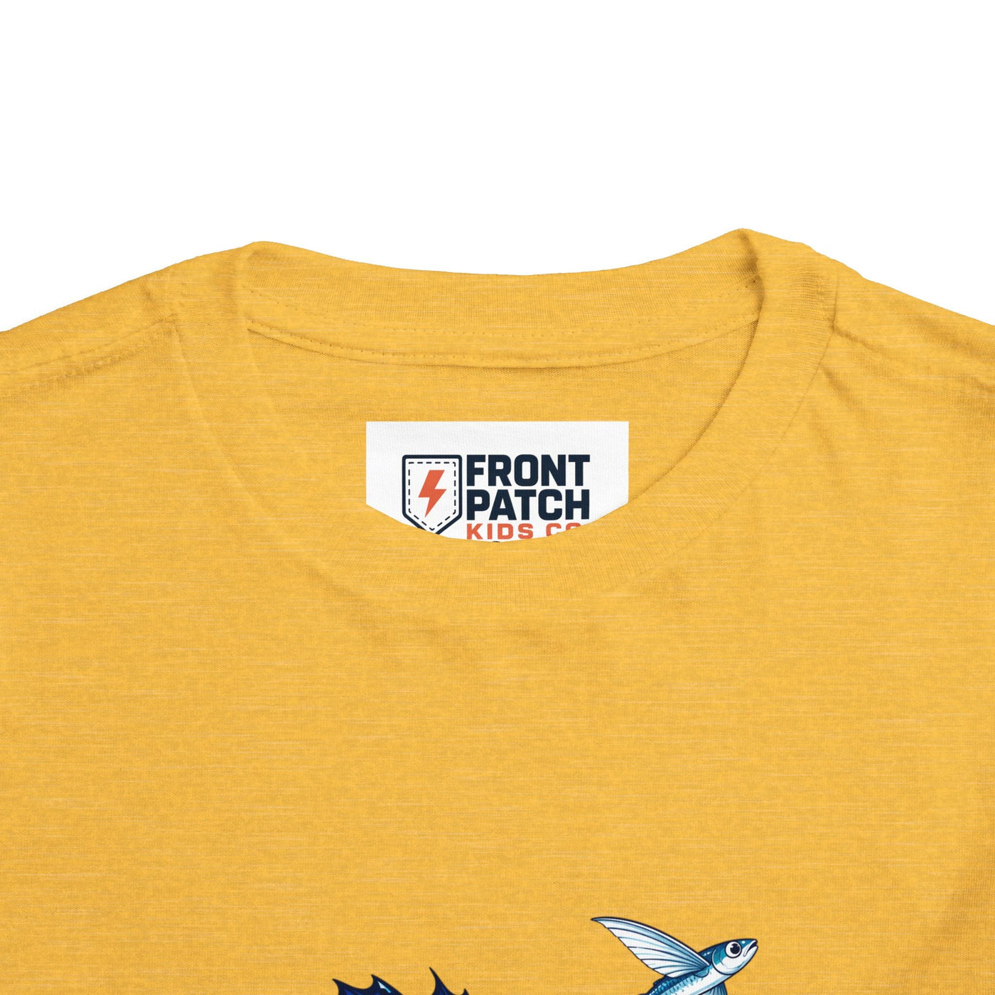 Toddler Tee — Blue Sailfish & Flying Fish Ocean Graphic - Front Patch Kids Co.