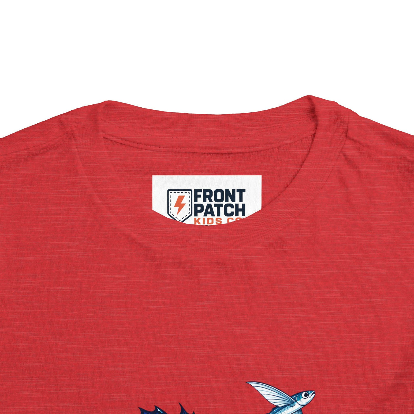 Toddler Tee — Blue Sailfish & Flying Fish Ocean Graphic - Front Patch Kids Co.