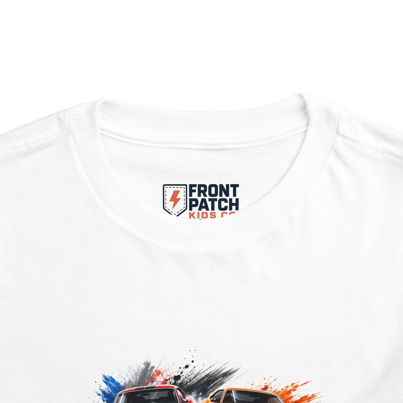 Toddler Tee — Classic Muscle Cars Race Graphic - Front Patch Kids Co.
