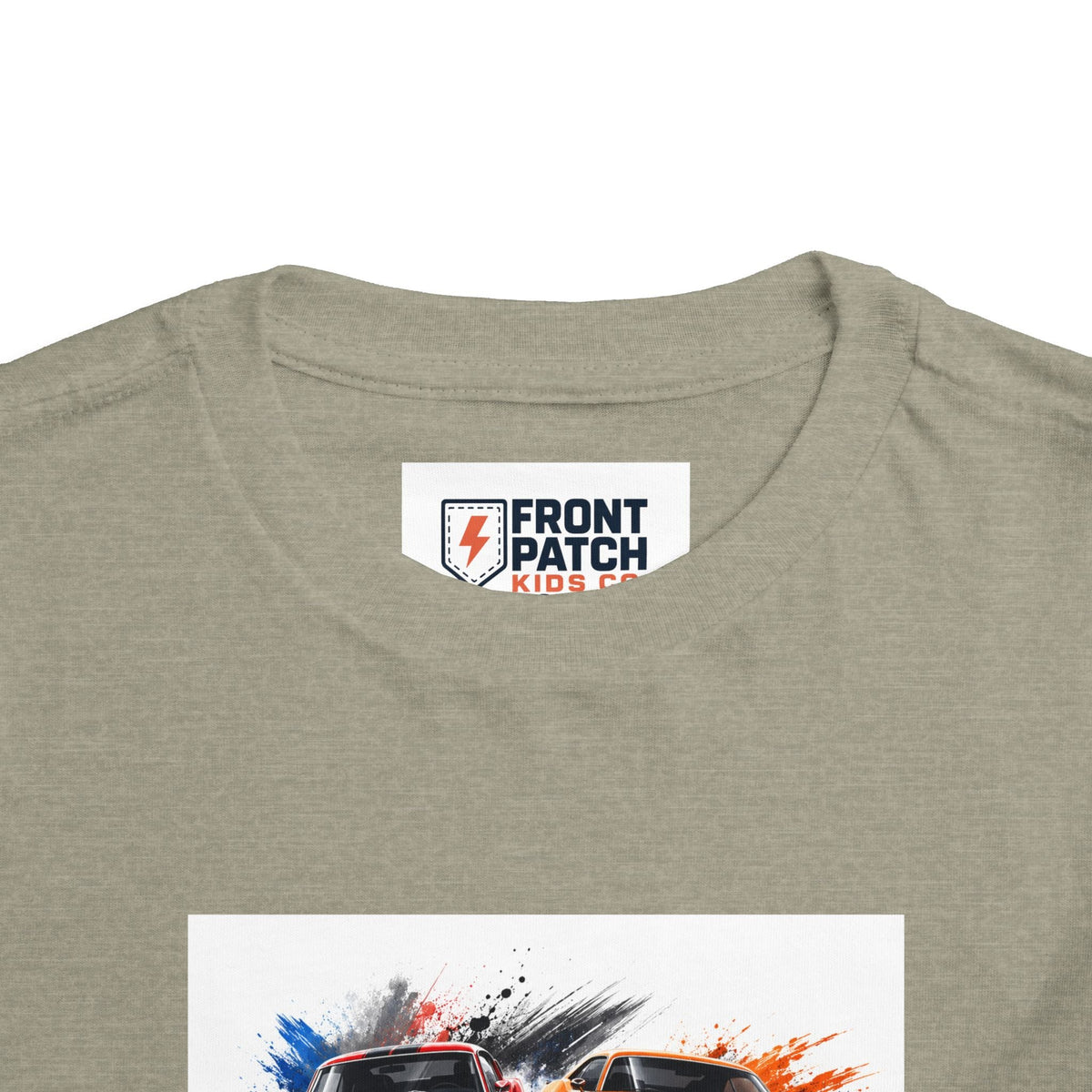 Toddler Tee — Classic Muscle Cars Race Graphic - Front Patch Kids Co.