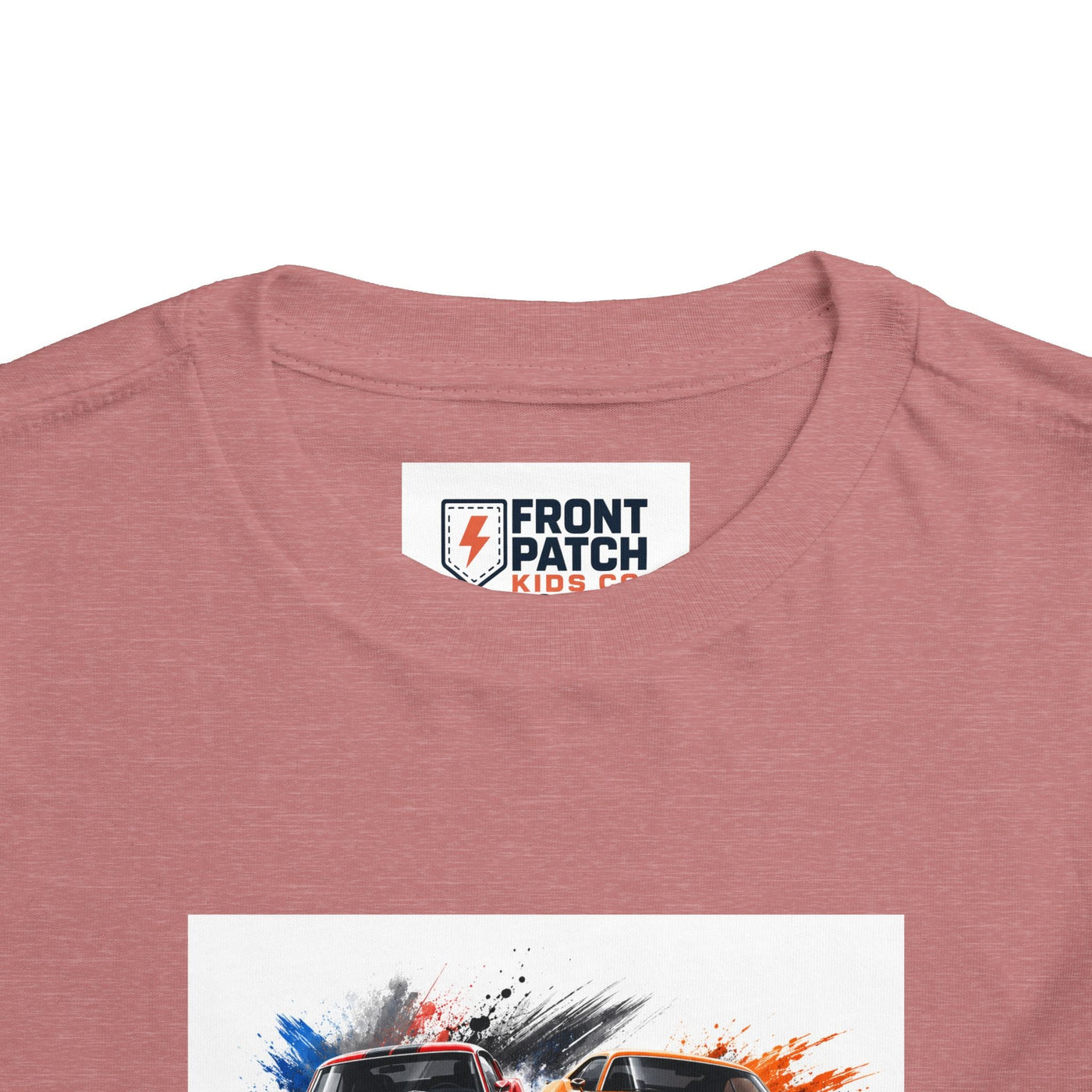 Toddler Tee — Classic Muscle Cars Race Graphic - Front Patch Kids Co.