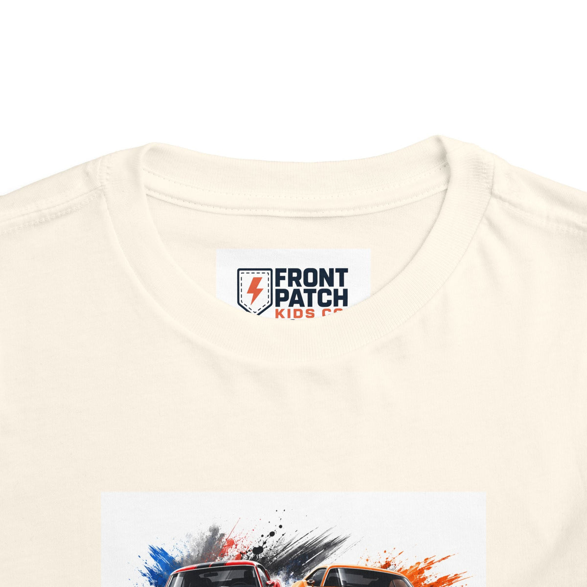 Toddler Tee — Classic Muscle Cars Race Graphic - Front Patch Kids Co.
