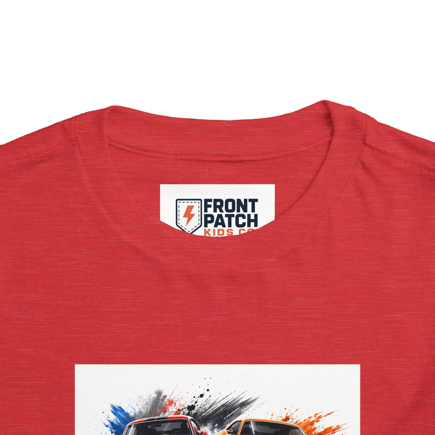 Toddler Tee — Classic Muscle Cars Race Graphic - Front Patch Kids Co.