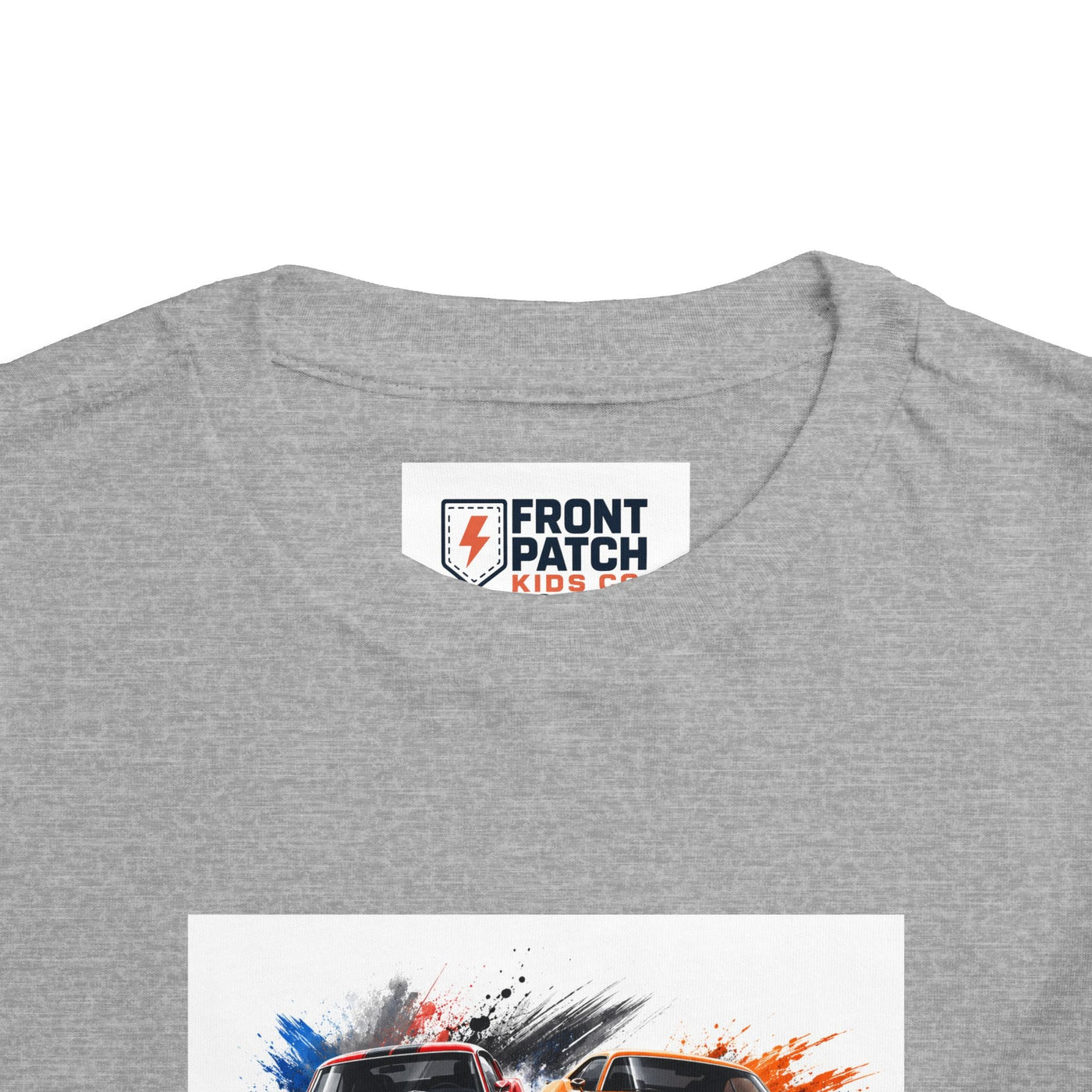 Toddler Tee — Classic Muscle Cars Race Graphic - Front Patch Kids Co.