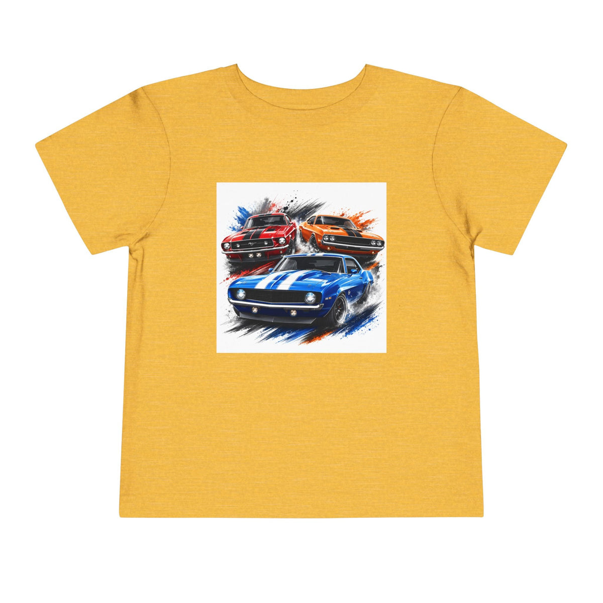Toddler Tee — Classic Muscle Cars Race Graphic - Front Patch Kids Co.