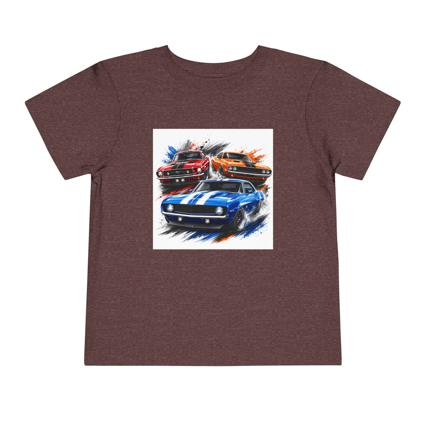 Toddler Tee — Classic Muscle Cars Race Graphic - Front Patch Kids Co.