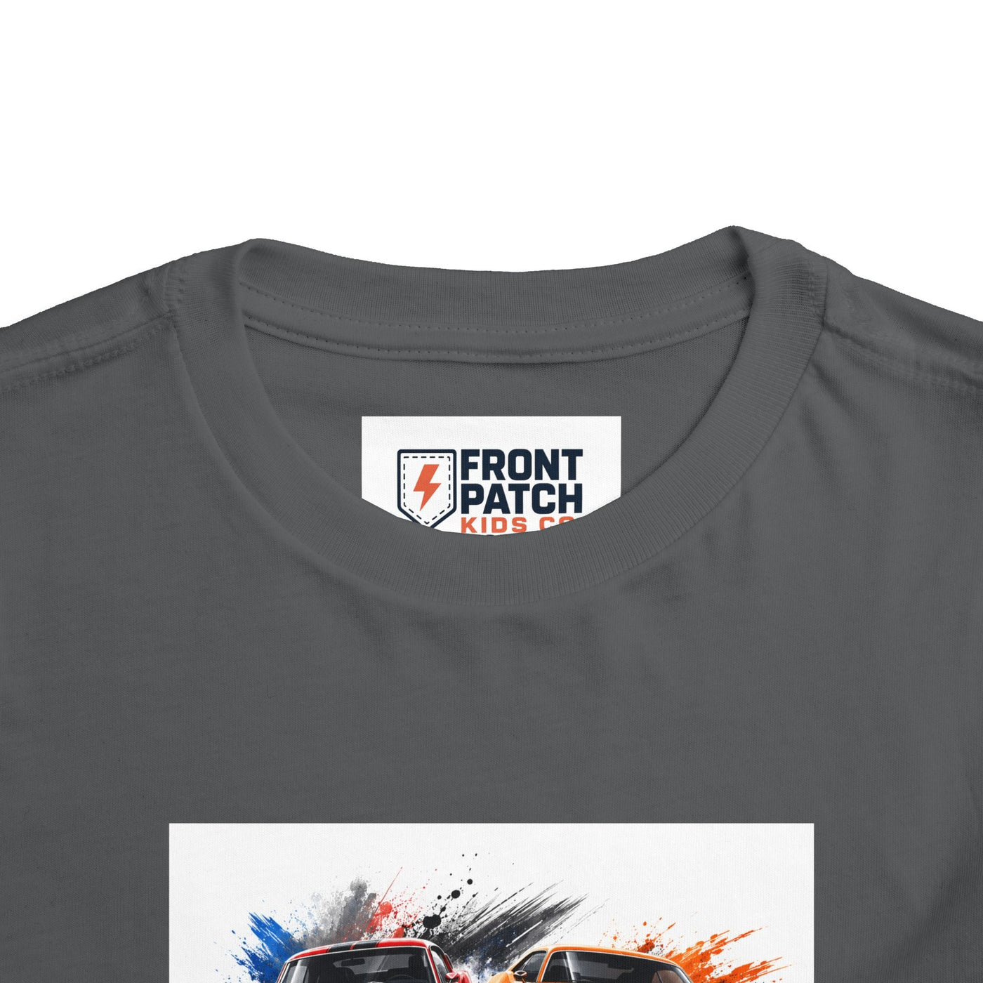 Toddler Tee — Classic Muscle Cars Race Graphic - Front Patch Kids Co.