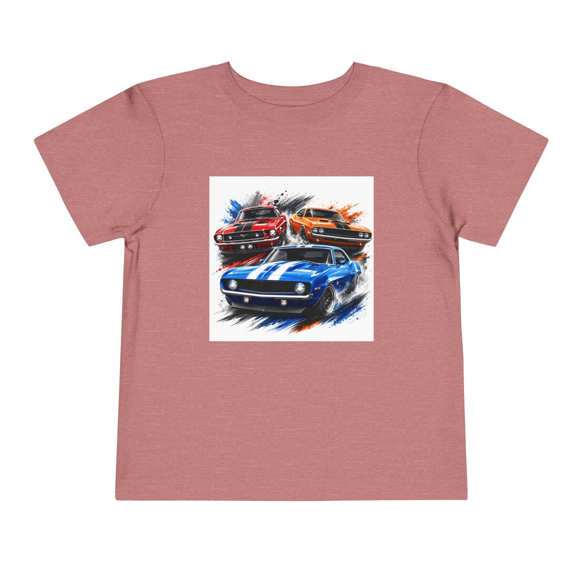 Toddler Tee — Classic Muscle Cars Race Graphic - Front Patch Kids Co.