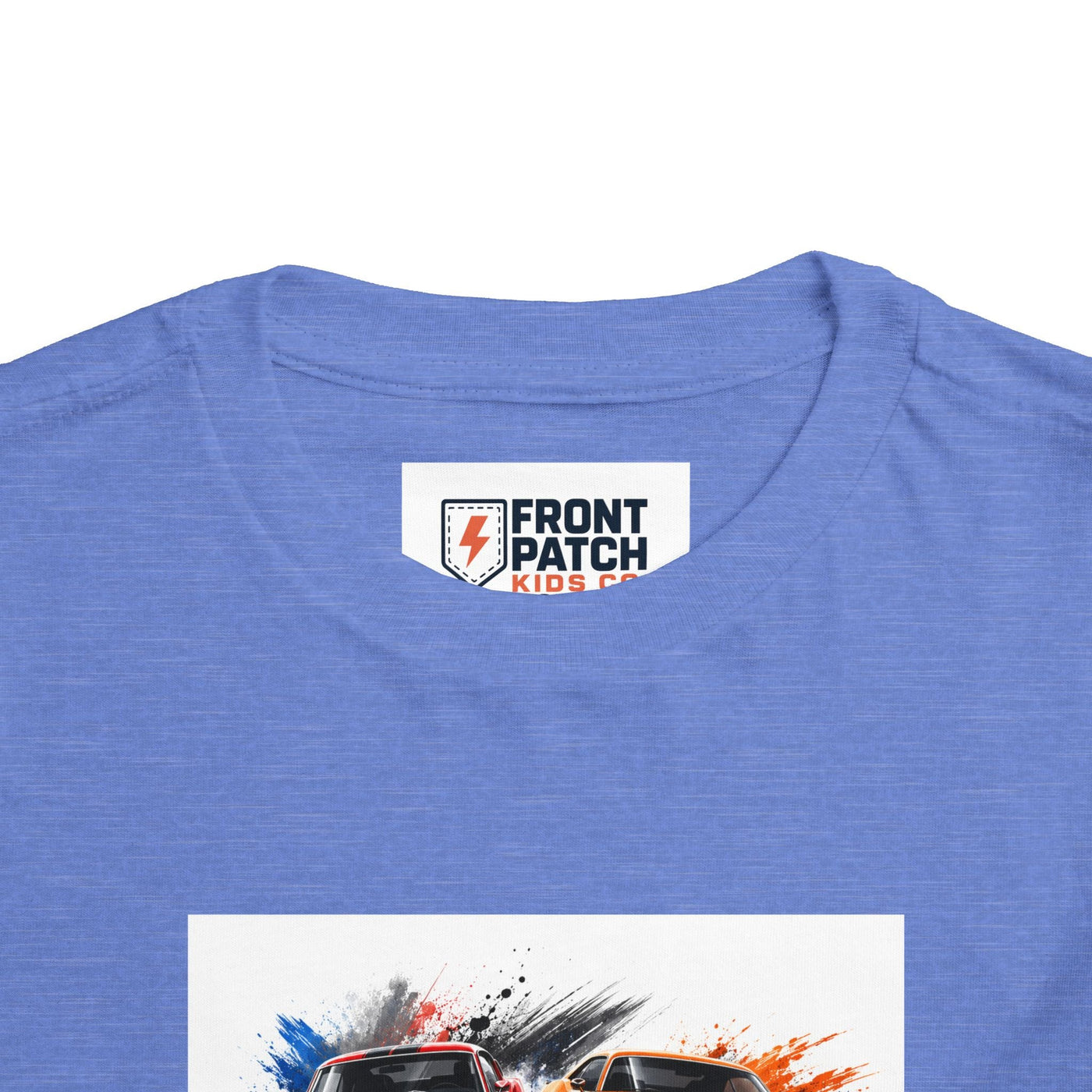 Toddler Tee — Classic Muscle Cars Race Graphic - Front Patch Kids Co.