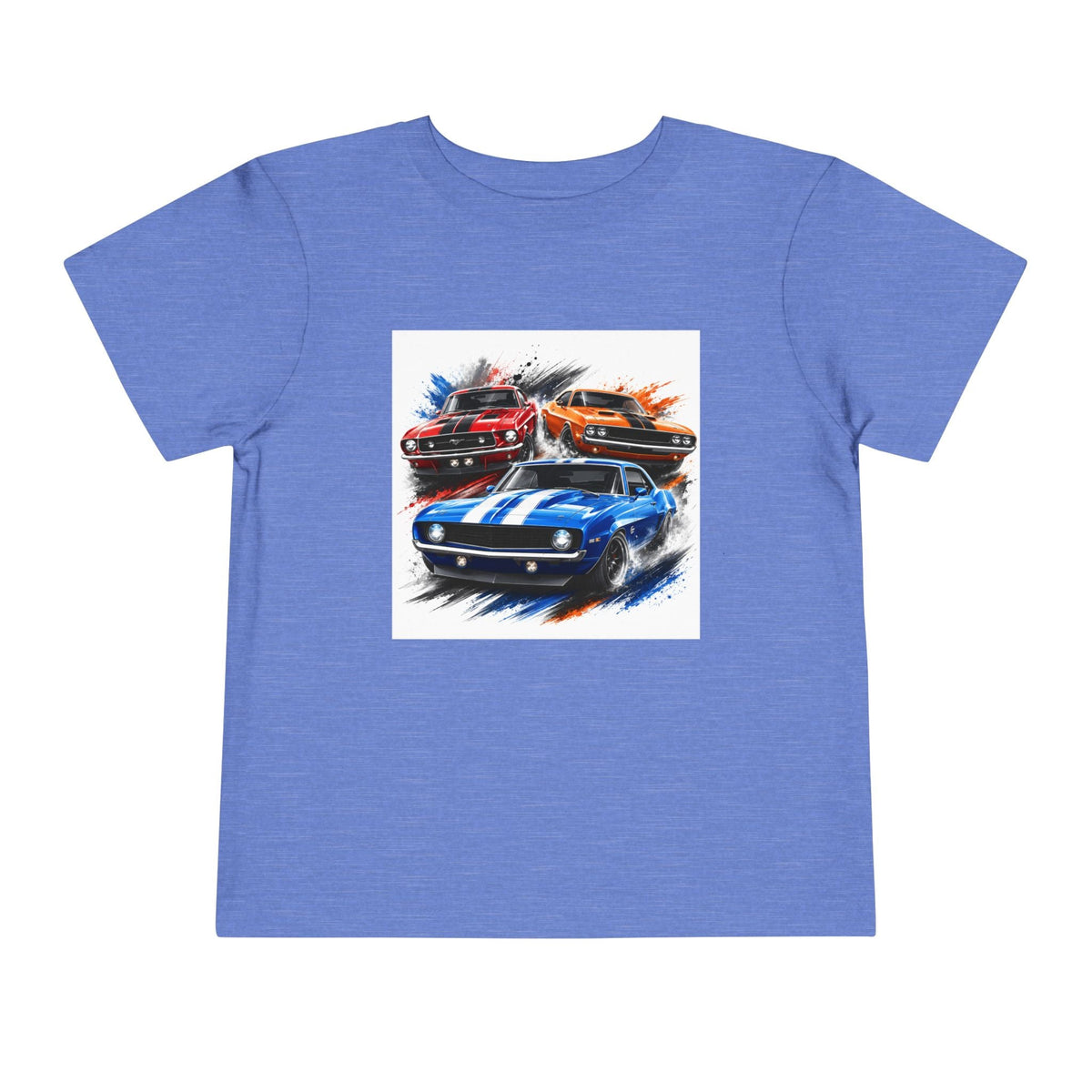 Toddler Tee — Classic Muscle Cars Race Graphic - Front Patch Kids Co.