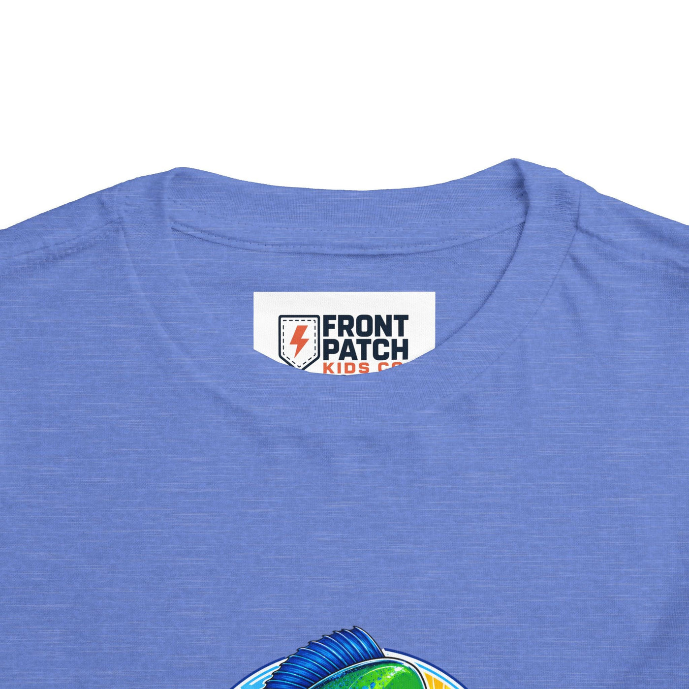 Toddler Tee — Colorful Mahi Mahi Fish Surf Ocean Graphic - Front Patch Kids Co.