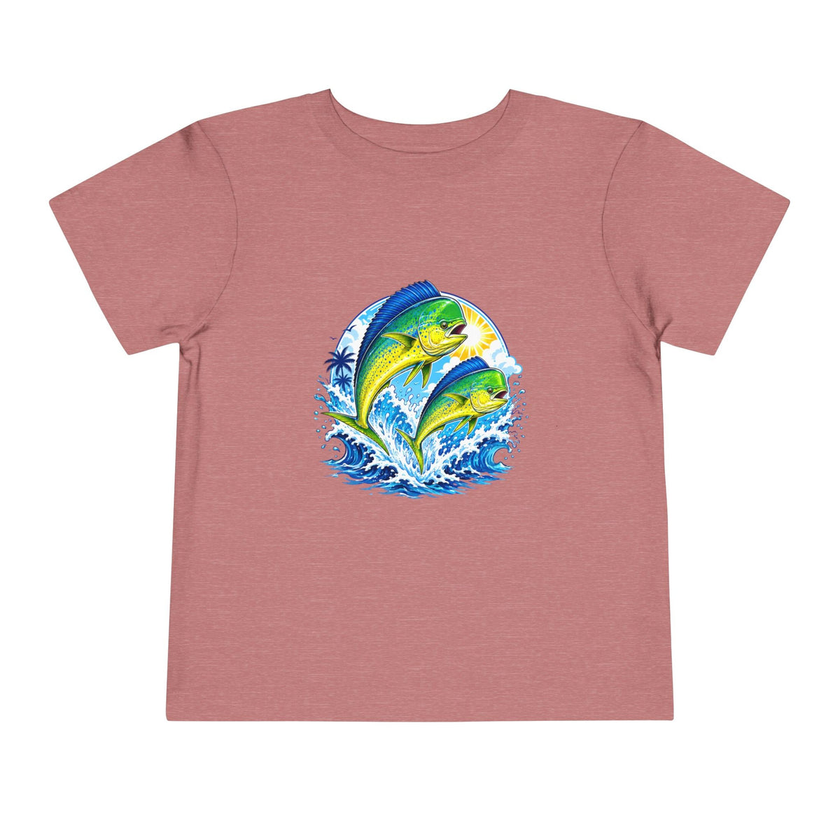 Toddler Tee — Colorful Mahi Mahi Fish Surf Ocean Graphic - Front Patch Kids Co.