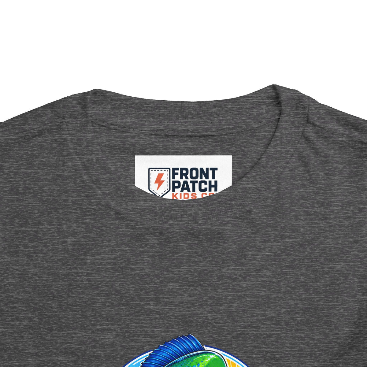 Toddler Tee — Colorful Mahi Mahi Fish Surf Ocean Graphic - Front Patch Kids Co.