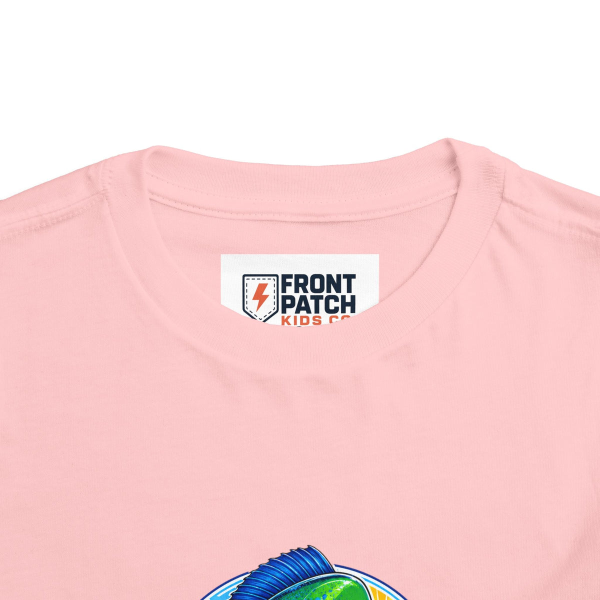 Toddler Tee — Colorful Mahi Mahi Fish Surf Ocean Graphic - Front Patch Kids Co.