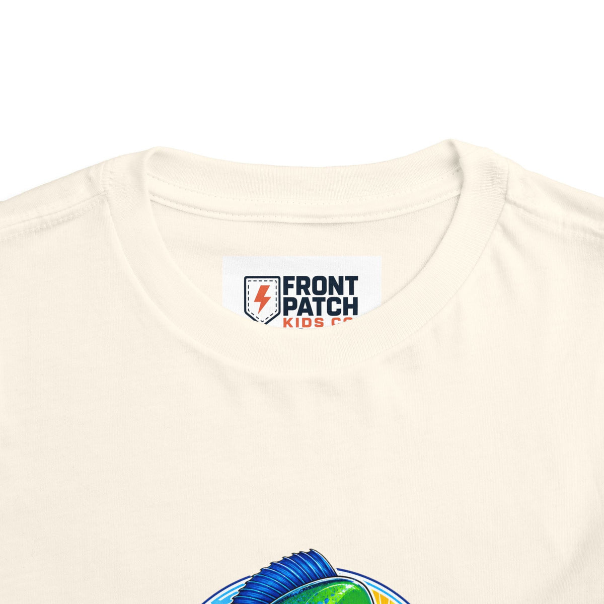 Toddler Tee — Colorful Mahi Mahi Fish Surf Ocean Graphic - Front Patch Kids Co.