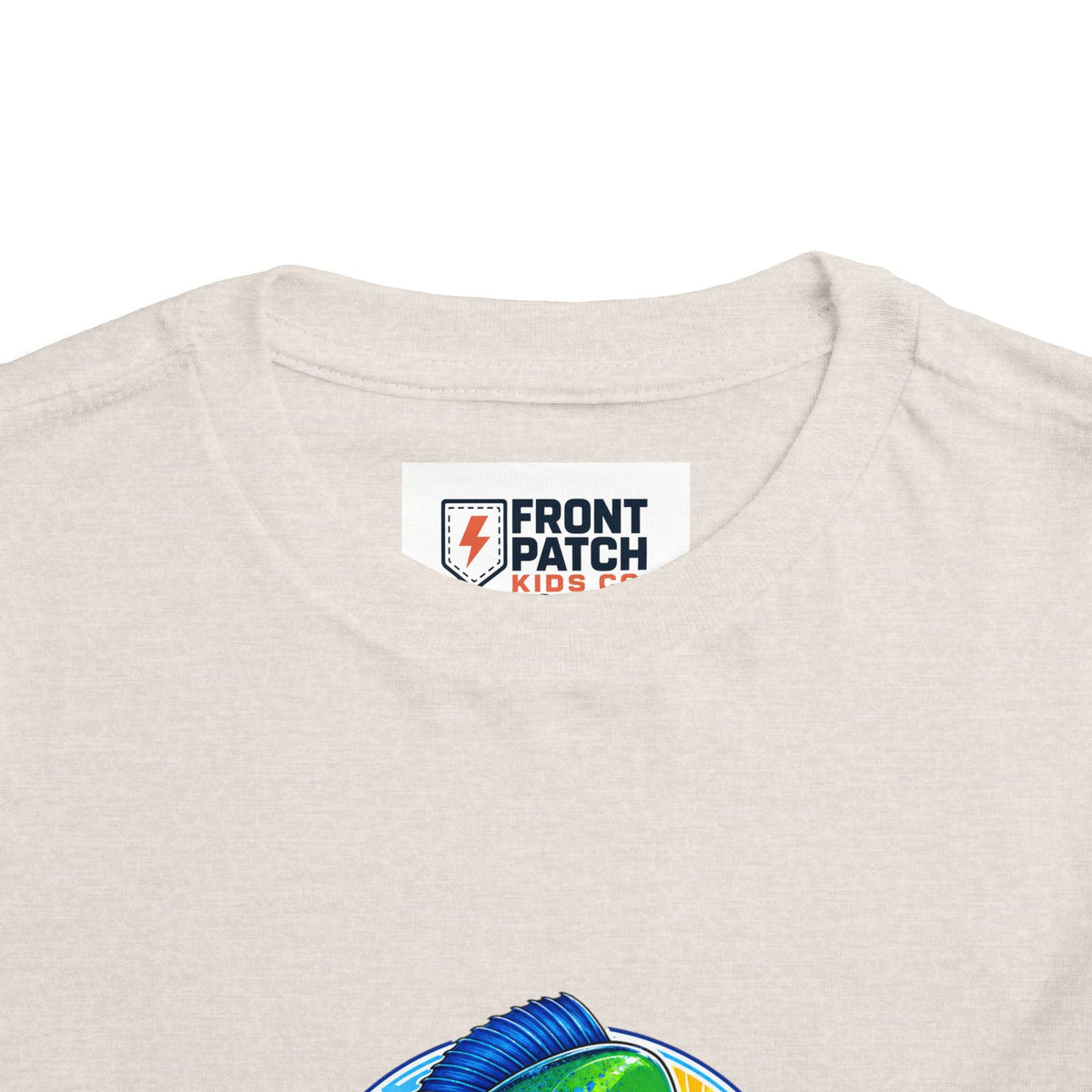 Toddler Tee — Colorful Mahi Mahi Fish Surf Ocean Graphic - Front Patch Kids Co.
