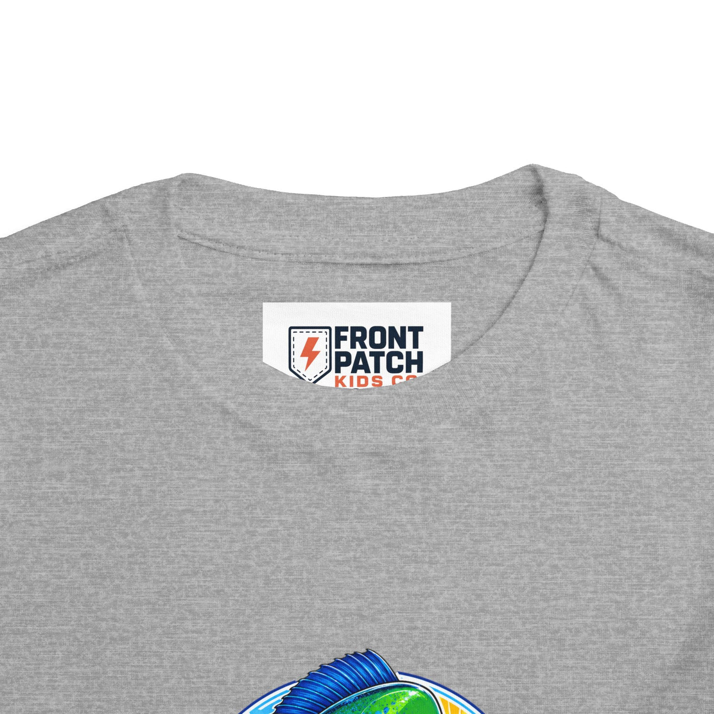 Toddler Tee — Colorful Mahi Mahi Fish Surf Ocean Graphic - Front Patch Kids Co.