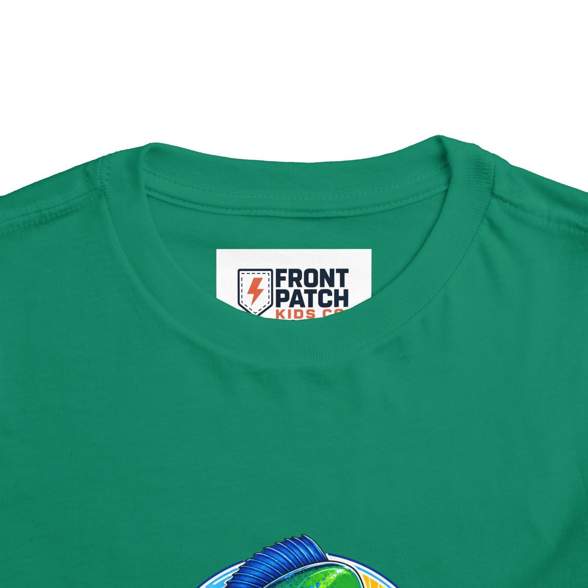 Toddler Tee — Colorful Mahi Mahi Fish Surf Ocean Graphic - Front Patch Kids Co.