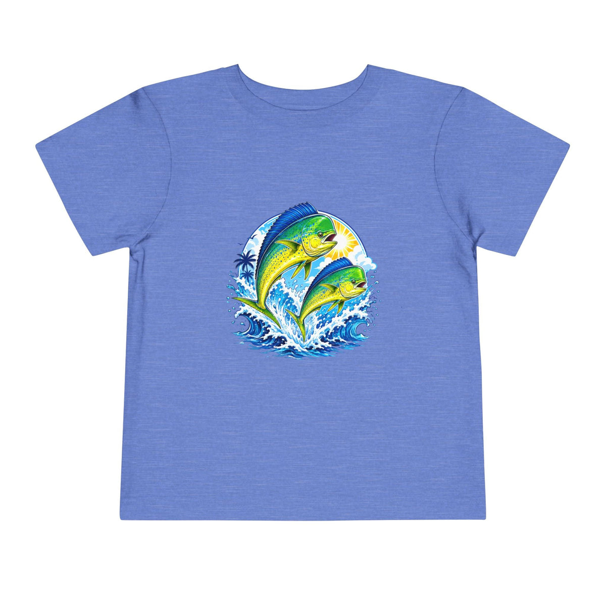Toddler Tee — Colorful Mahi Mahi Fish Surf Ocean Graphic - Front Patch Kids Co.