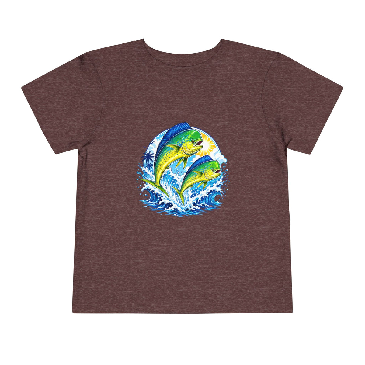 Toddler Tee — Colorful Mahi Mahi Fish Surf Ocean Graphic - Front Patch Kids Co.