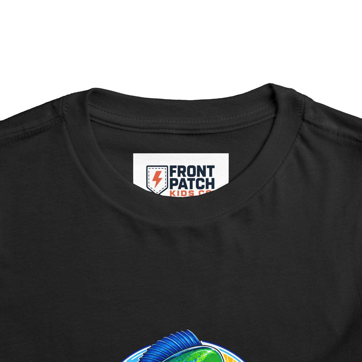Toddler Tee — Colorful Mahi Mahi Fish Surf Ocean Graphic - Front Patch Kids Co.