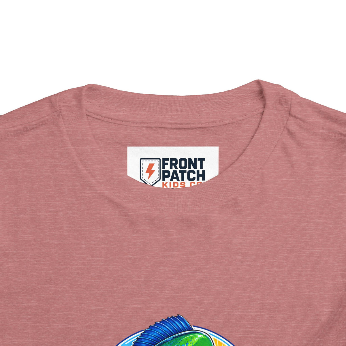 Toddler Tee — Colorful Mahi Mahi Fish Surf Ocean Graphic - Front Patch Kids Co.
