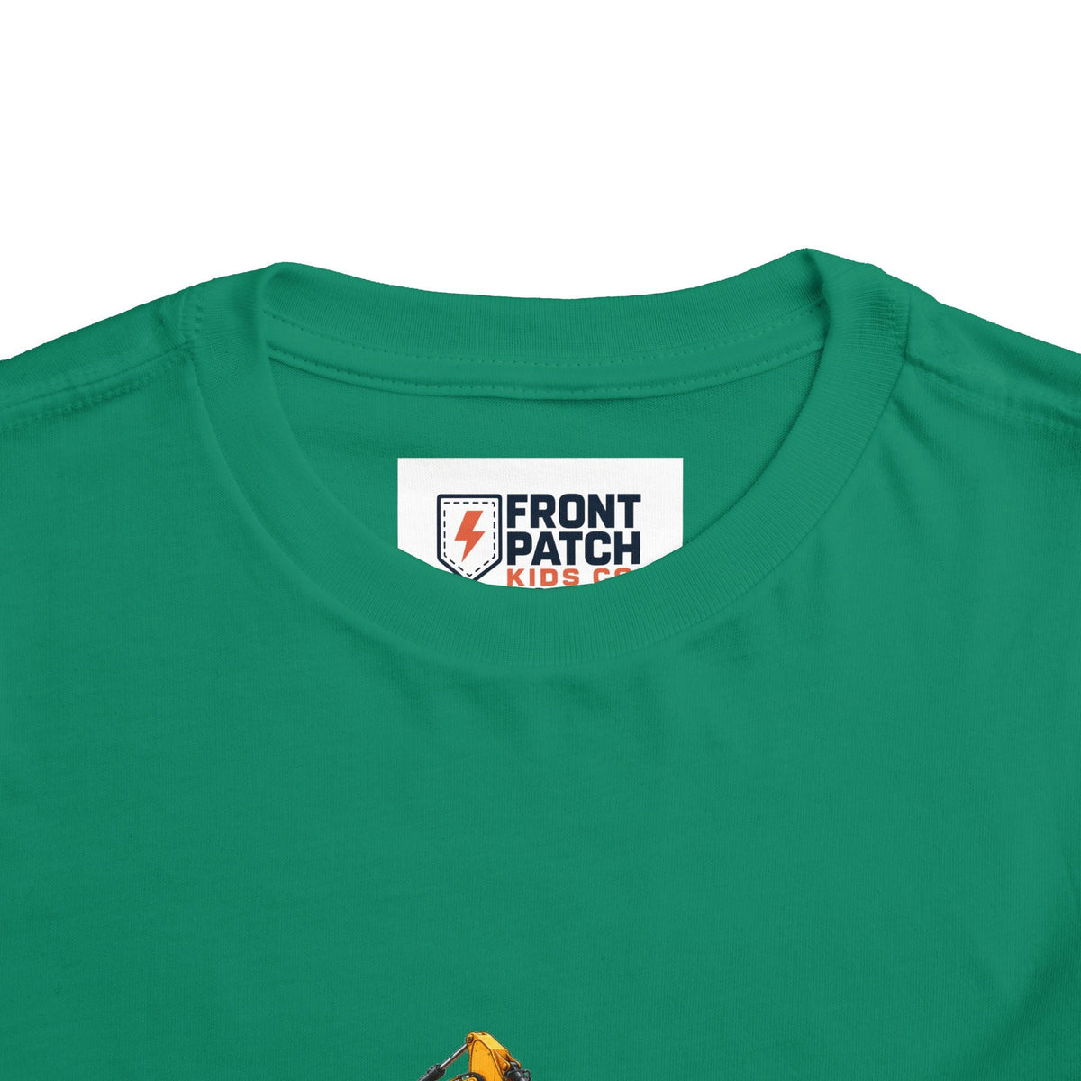 Toddler Tee — Construction Trucks Excavator & Dump Truck Graphic - Front Patch Kids Co.